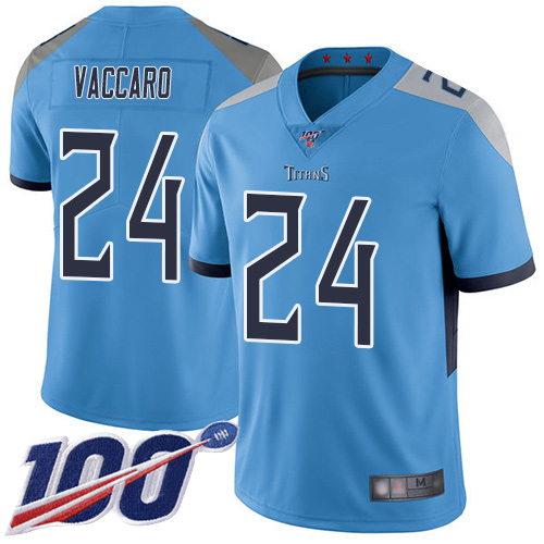 Tennessee Titans Limited Light Blue Men Kenny Vaccaro Alternate Jersey NFL Football 24 100th Season Vapor Untouchable